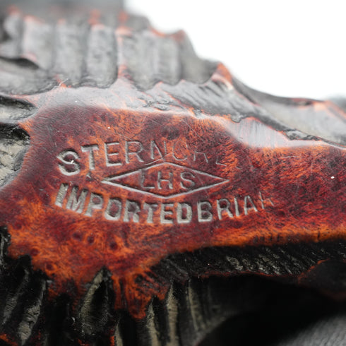美国复古 L&H Stern “Sterncrest” 雪茄烟斗 纯银装饰