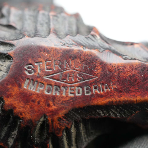 美國復古 L&H Stern「Sterncrest」雪茄煙斗 純銀裝飾