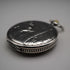 Reloj de bolsillo antiguo Escasany Hnos, plata 800, talla de cazador, esfera abierta, en buen estado de funcionamiento