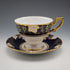英國復古 Royal Crown Derby「葡萄藍」茶杯與茶碟①