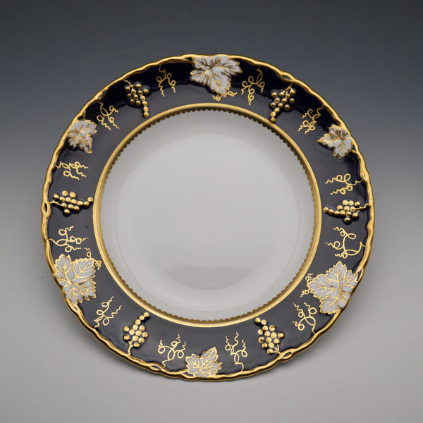 1971 UK Royal Crown Derby "Vine Cobalt" Salad Plate, 21 cm Diameter