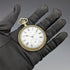 Antique good working Cima gold-plated flower engraving case pocket watch