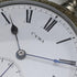 Antique good working Cima gold-plated flower engraving case pocket watch