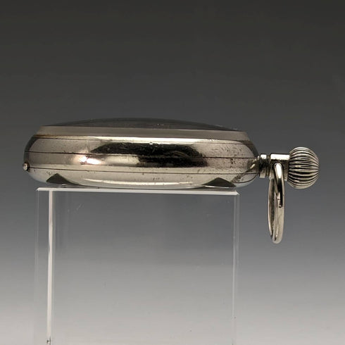 1930 年左右瑞士 Eberard Chronometer 懷錶 鎳質開放面 做工良好