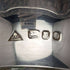 1979 British vintage cut glass square decanter with pure silver decoration JA Campbell