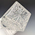 1982 British vintage cut glass square decanter with pure silver decoration CJ Vander