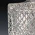 1982 British vintage cut glass square decanter with pure silver decoration CJ Vander