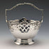 Cesta de azúcar de plata de ley vintage británica de 1929, 100g, Walker and Hall