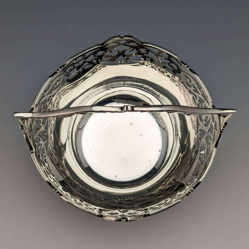 Cesta de azúcar de plata de ley vintage británica de 1929, 100g, Walker and Hall