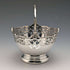 Cesta de azúcar de plata de ley vintage británica de 1929, 100g, Walker and Hall