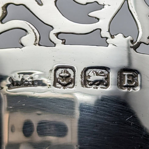 1929 年英國復古純銀糖籃 100 克 Walker and Hall