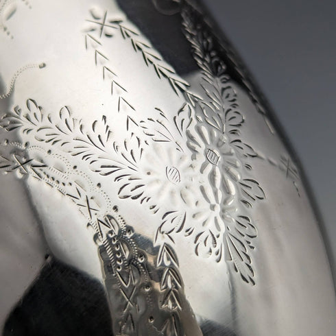 1872 年英國古董純銀奶油壺 138 克 Martin and Hall