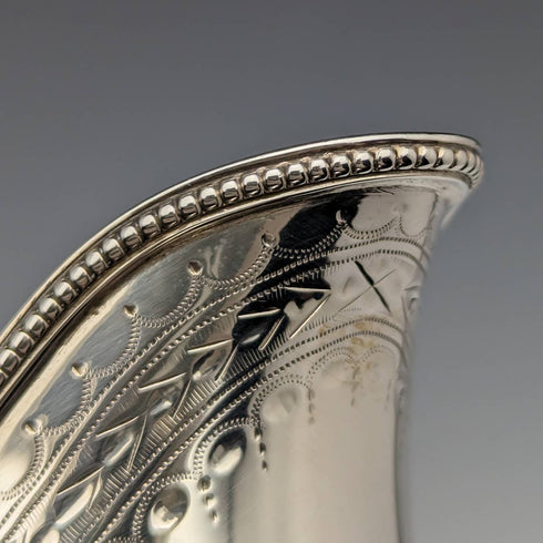 1872 年英國古董純銀奶油壺 138 克 Martin and Hall