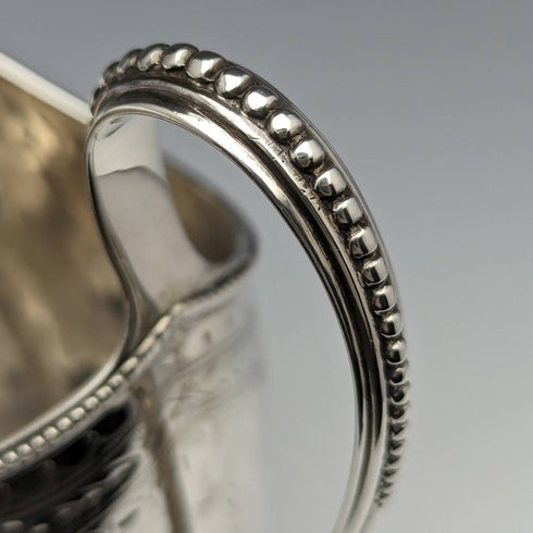 1872 年英國古董純銀奶油壺 138 克 Martin and Hall