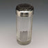 1899 British Antique Pure Silver Lid Glass Bottle William Harrison Walter