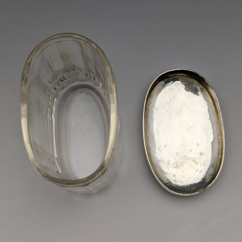 1899 年英國古董純銀蓋玻璃瓶 William Harrison Walter