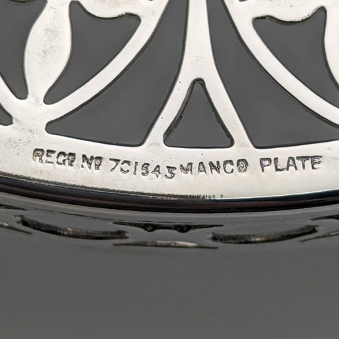 1923年 英国アンティーク シルバープレート製 ティーポットコースター