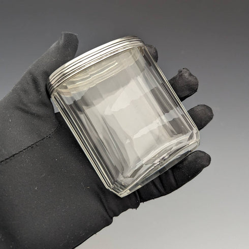 1880 年英國古董純銀蓋玻璃瓶 Arnold and Lewis