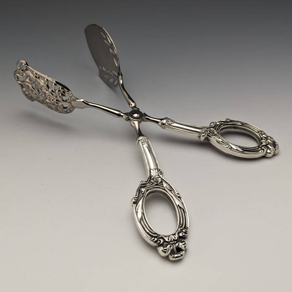 古董純銀手柄蛋糕鉗 WEB Silver Company