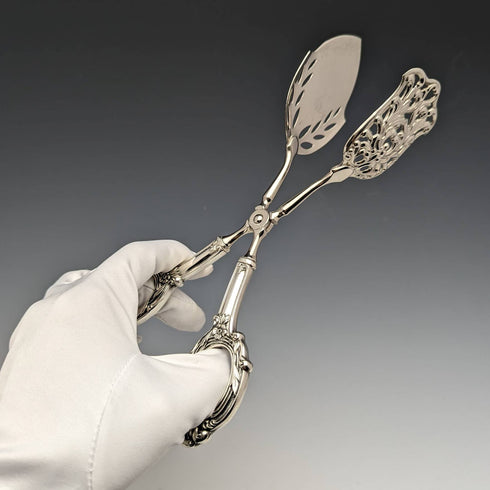 アンティーク 純銀ハンドル ケーキトング WEB Silver Company