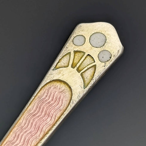 1929年 英国ヴィンテージ 純銀製ティースプーン6本セット ケース入り Mappin and Webb