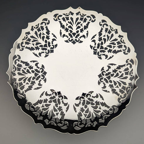 1922年頃 英国アンティーク シルバープレート製 コンポート/タッツァ 直径22cm Mappin and Webb