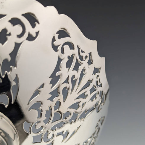 1922年頃 英国アンティーク シルバープレート製 コンポート/タッツァ 直径22cm Mappin and Webb