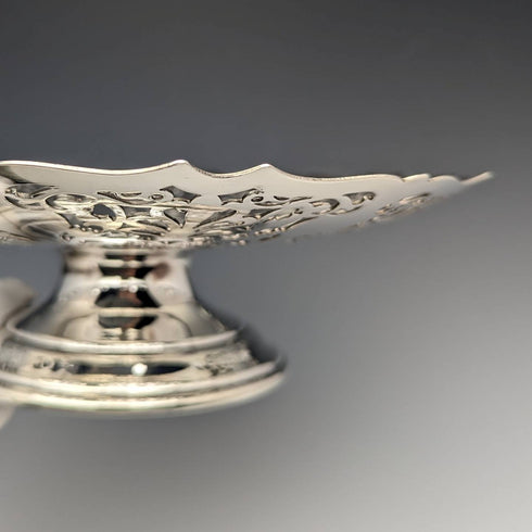 1922年頃 英国アンティーク シルバープレート製 コンポート/タッツァ 直径22cm Mappin and Webb