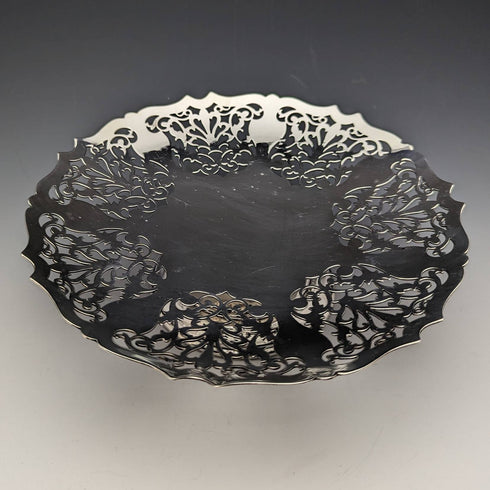 1922年頃 英国アンティーク シルバープレート製 コンポート/タッツァ 直径22cm Mappin and Webb