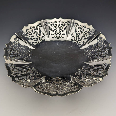 1922年頃 英国アンティーク シルバープレート製 コンポート/タッツァ 直径24cm Mappin and Webb