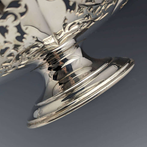 1922年頃 英国アンティーク シルバープレート製 コンポート/タッツァ 直径24cm Mappin and Webb