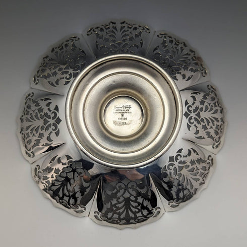 1922年頃 英国アンティーク シルバープレート製 コンポート/タッツァ 直径24cm Mappin and Webb