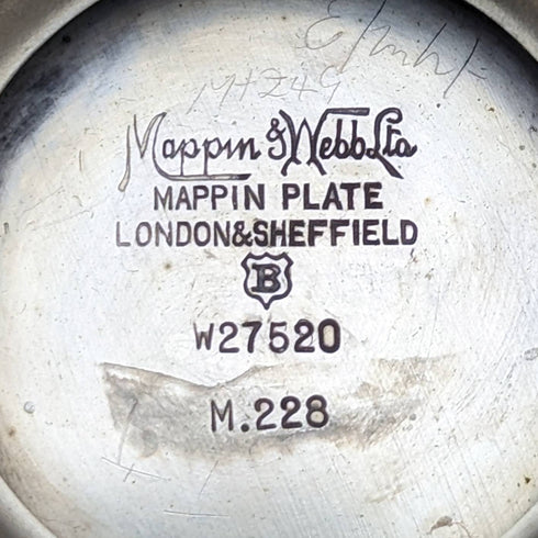 1922年頃 英国アンティーク シルバープレート製 コンポート/タッツァ 直径24cm Mappin and Webb