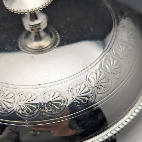 1896年頃 英国アンティーク シルバープレート製 ビスケットバレル Henry Bourne