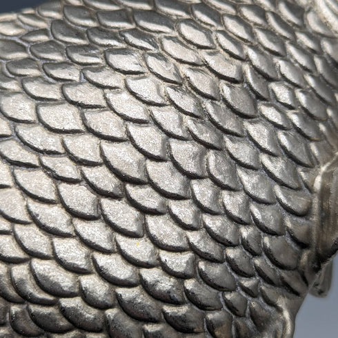 英國復古錫鑞魚雕像一對