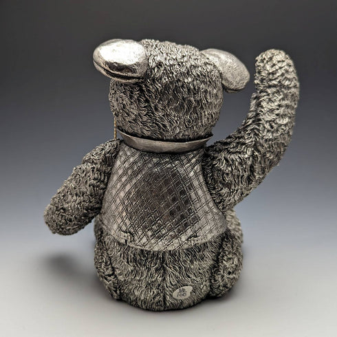 英国 カントリーアーティスト社 超大型テディベア 純銀張り彫刻 フィギュリン 世界限定100個