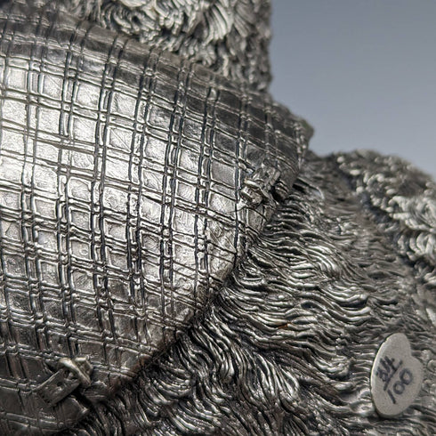 英国 カントリーアーティスト社 超大型テディベア 純銀張り彫刻 フィギュリン 世界限定100個