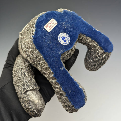 英国 カントリーアーティスト社 超大型テディベア 純銀張り彫刻 フィギュリン 世界限定100個