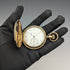 1896 American antique Elgin pocket watch gold plated hunter case works well