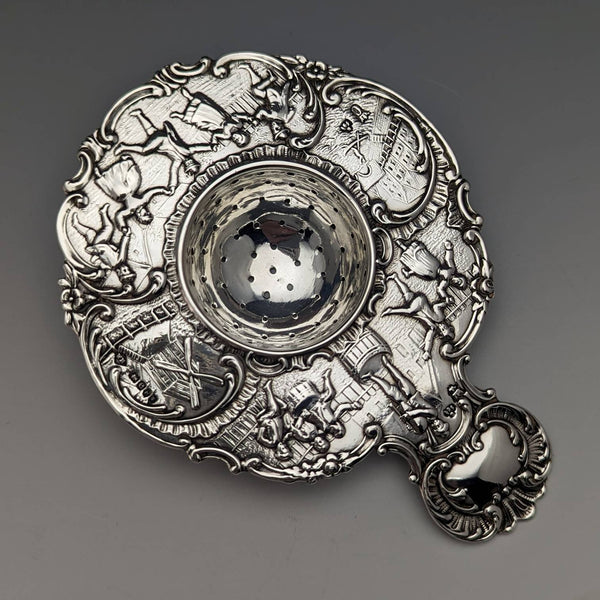 1900 年英國古董純銀濾茶器 65 克