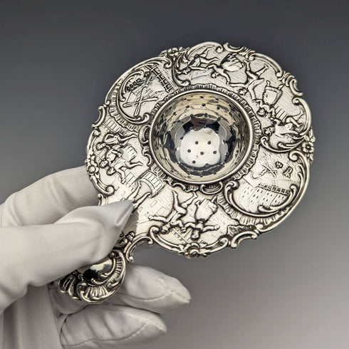 1900 年英國古董純銀濾茶器 65 克