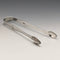Pinzas para azúcar de plata de ley, antiguas, británicas, 1791, 26g, Samuel Godbehere