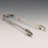 Pinzas para azúcar de plata de ley, antiguas, británicas, 1791, 26g, Samuel Godbehere