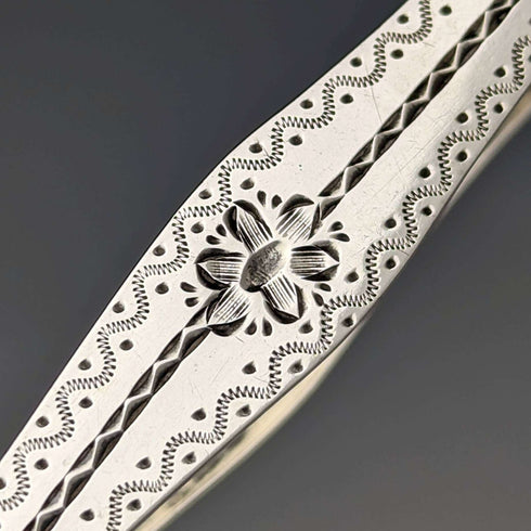 Pinzas para azúcar de plata de ley, antiguas, británicas, 1791, 26g, Samuel Godbehere