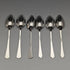 1930s British Vintage Sterling Silver Enameled Teaspoon Set of 6