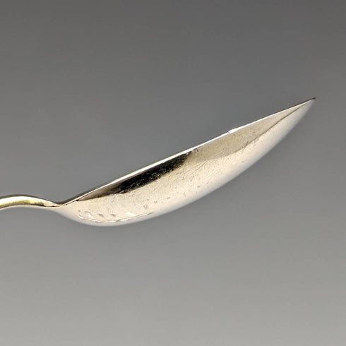 1930s British Vintage Sterling Silver Enameled Teaspoon Set of 6