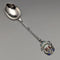 1938 British Vintage Sterling Silver Enamel Souvenir Spoon