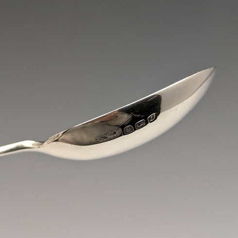 1938 British Vintage Sterling Silver Enamel Souvenir Spoon