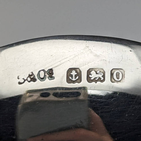 1938 British Vintage Sterling Silver Enamel Souvenir Spoon