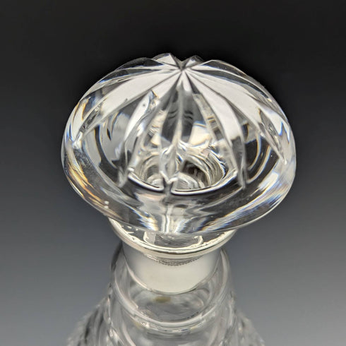 1979 年英國復古切割玻璃純銀醒酒器 Mappin 和 Webb